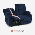 thumbnail image 5 of MCombo Power Loveseat Recliner w/ Massage USB Port for Living Room Navy Blue Fabric 6025, 5 of 9