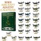 thumbnail image 1 of Seyotauo Aircraft Advent Calendar — 24 Mini to Unbox, 24-Day Christmas Advent Countdown Calendar With 24 Unique Historically Significant Miniature Aircraft Gifts for Aviation Enthusiasts, 1 of 9