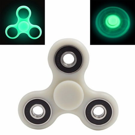 Tri-Spinner Fidget Spinners Glow In The Dark  Design Toy Stress Reducer Ball Bearing - May help with ADD, ADHD, Anxiety, and Autism Adult