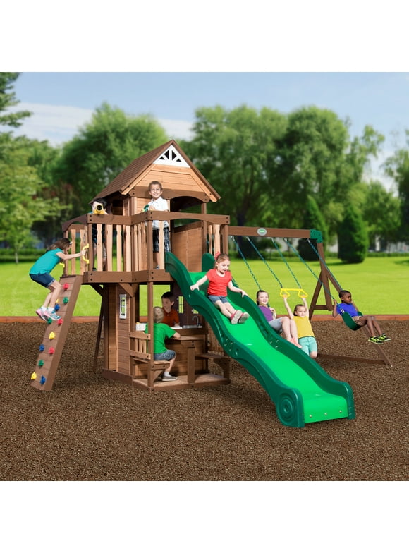 Shop Holiday Deals on Wooden Swing Sets