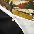 thumbnail image 4 of Catabedysis Retro Camping Bedding,Wildlife Print Duvet Cover Full For Boys,Multicolor,Black Reversible,3 Pieces,1 Duvet Cover and 2 Pillowcases, 4 of 6