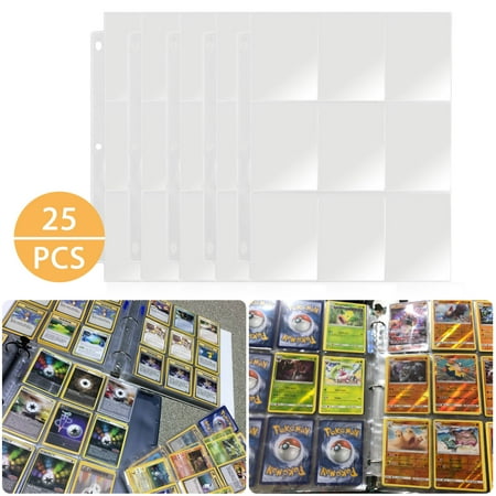 25pcs Card Sleeves Collector Binder Cards Trading Card