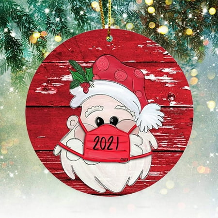 

2021 Christmas Santa Claus Anti-epidemic Prevention Pendant Crafts