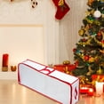 thumbnail image 6 of Winty Christmas Tree Storage Bag,Christmas Wreath Storage Bag,Christmas Storage Rack Spacious Under Bed Holiday Wrapping Paper Container Perfect for Gift Wrapping Ribbons Bows Wrapping Etc, 6 of 9