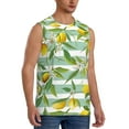thumbnail image 2 of Easygdp Lemon Men's Breathable Tank Tops Sleeveless Sporty T Shirts for Basketball, Mountaineering, Bodybuilding -Small, 2 of 8