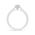 thumbnail image 2 of ANGARA Natural 0.71 Ct. Diamond Solitaire Engagement Ring in Sterling Silver for Women (Ring Size: 4.5), 2 of 10