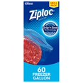 thumbnail image 1 of Ziploc Freezer Bags with New Grip 'n Seal Technology, Gallon, 60 Count, 1 of 4