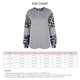 thumbnail image 1 of Blusas con estampado de leopardo para mujer, Tops elegantes informales con bloques de Color, camiseta holgada de otoño con cuello redondo para mujer, camiseta gris XXL, 1 of 6