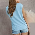 thumbnail image 4 of Girls Summer Hooded T Shirts Casual Loose Fit Round Neck Pocket Tees for Beach School Outing, 4 of 4