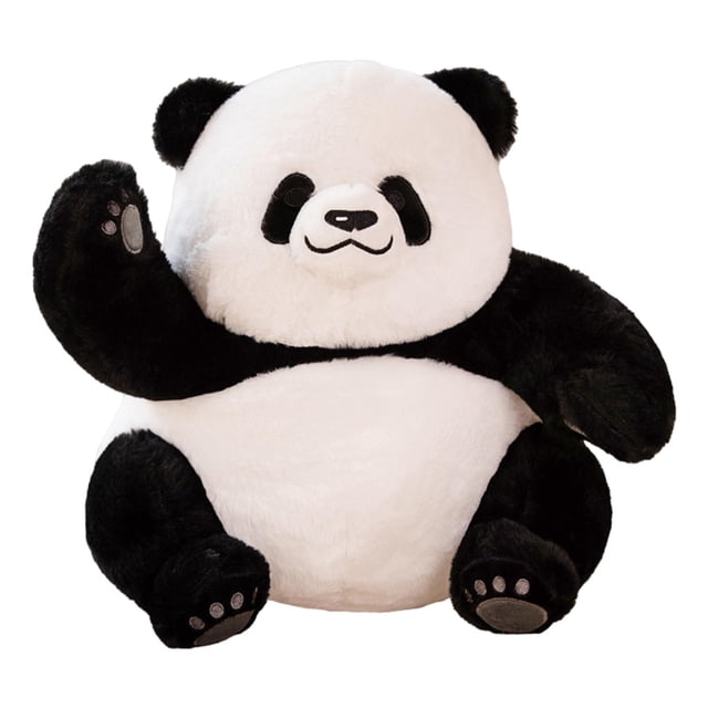 Muñeco de peluche de panda, cojín de panda, adorno de colección multiusos para dormir y abrazar. Estilo C