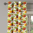 thumbnail image 2 of Ambesonne Fruits Grommet Curtain, Autumn Harvest Season Theme, 50" x 72", Burnt Sienna and Yellow, 2 of 6