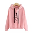thumbnail image 3 of Moda Mujer Sudadera Con Capucha Sudaderas Corazón Dedo, 3 of 8