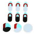 thumbnail image 4 of TEHAUX 6Pcs Webcam Camera Cover Barrier Plate Black for Home by Students, 4 of 8
