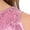 Pink, variant on iiniim Girl's 2 Piece Dance Outfits Jazz Hip Hop Performance Dance Top and Metallic Bubble Skirts Set Gold 10
