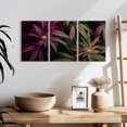 thumbnail image 3 of Elephant Stock Lavander Marijuana Wall Art - Horizontal Multi Panel Canvas - Living Room Wall Decor - Floral And Botanical Multi Panel - Black And Purple Decor - 26" x 12", 3 of 8