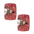 thumbnail image 2 of FOR U DESIGNS Snowman Snowflake Red Pattern Stool Covers Rectangle 2 Pack Anti-Dust Bar Stool Covers Breathable Stool Upholstered Protector Slipcover Vanity Chair Cover Christmas Decor, 2 of 9