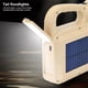 thumbnail image 5 of Lámpara de camping portátil, linterna, fuente de luz LED recargable, lámpara, luz lateral LED, fuente de alimentación solar, tres fuentes de luz, múltiples modos de iluminación, 5 of 9