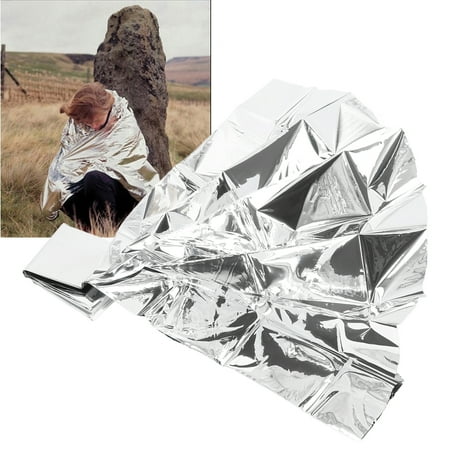 Fugacal Survival Blanket,10pcs Emergency Thermal Sheet 51.18 X 82.68in Keep  Warm Foldable Survival Blanket Double Sided Silver | Walmart Canada