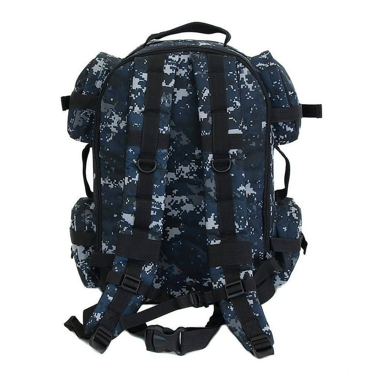 Large Expandable Tactical Molle Hydration Ready Backpack Navy Digital Camo Walmart