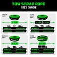 thumbnail image 4 of Rhino USA Recovery Tow Strap (3" x 30') - 31,518lb Break Strength - Emergency Recovery Strap Tow Rope (Green), 4 of 7
