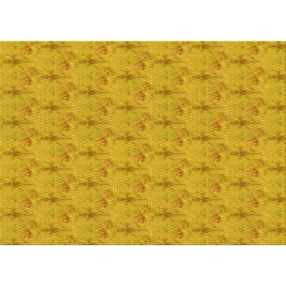 Ahgly Company Machine Washable Indoor Rectangle Transitional Orange Area Rugs, 2' x 4'