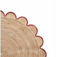 thumbnail image 2 of 4x4, 5x5, 6x6,feet Natural Jute Scallop Round Rug, Floor Scalloped Edge Rug Braided Boho Eco Large Circular Handmade Area Rugs, 2 of 5