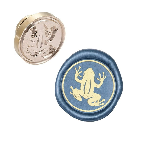 Frog Wax Seal Stamp Head Sealing Wax Stamp Head Olny No Handle 25mm Animal Removable Brass Stamp Head