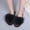 Black, variant on uublik Women Fuzzy Slippers for Home Indoor Home Slippers House Slippers Open-Toe Breathable Winter Indoor Slippers, Black