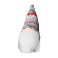 thumbnail image 2 of mfyjkho Muñeca de punto sin rostro, tela no tejida, gris, adorno para árbol de Navidad, 1 pieza, 2 of 6