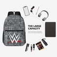 thumbnail image 4 of W-W-E Bakcpack, Large Capacity Laptop Backpack, Durable Casual Daypack, Waterproof 600d Oxford Cloth, Ergonomic Design, 16.9x15.8x11.8 Inch, 4 of 8