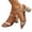 11Gold, variant on Women's Sparkly Heeled Sandals Open Toe Square Chunky Low Heels Slip-On