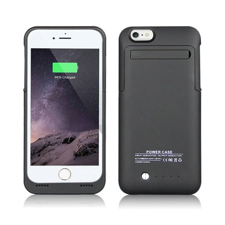 IPhone 6 Plus, IPhone 6S Plus External Battery Backup Case Charger Power Bank 3500mAh Stand (Best Iphone 6 Battery Case)