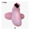 thumbnail image 3 of Jumpingount 1 par de fundas de silicona para zapatos para hombre y mujer, fundas impermeables para zapatos, accesorios protectores portátiles para Accesorios de calzado Rosado S cremallera Jumpingount AP012537-04, 3 of 6