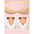thumbnail image 6 of Spencer 2-Pack Women's Adhesive Strapless Bra Sticky Bra Invisible Push up Full Silicone Bra Ultra Thin for Women, Cup Size A/B/C/D, 6 of 10