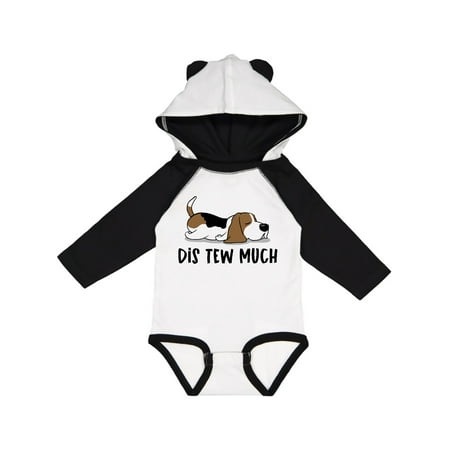 

Inktastic Napping Dis Tew Much Hound Dog Gift Baby Boy or Baby Girl Long Sleeve Bodysuit