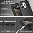 thumbnail image 2 of Funda protectora resistente de 360 ​​grados Doom Armor, de metal, impermeable y a prueba de golpes - Plateada, para iPhone 14, 2 of 5
