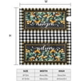 thumbnail image 6 of Spring Welcome Mailbox Covers Magnetic Standard Size 18 X 21 Inch Farmhouse Yellow Flowers Mailbox Cover Black White Buffalo Plaid Mail Wraps Decor Post Letter Box Cover for Garden Outside Decorations, 6 of 6