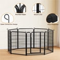 thumbnail image 5 of Yaheetech 31.5" H 16-Panel Portable Steel Dog Playpen with 2 Doors, Black, 5 of 9