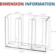 thumbnail image 3 of Acrylic Cup and Lid Holder, 3 Compartment, Disposable Coffee Cup Dispenser Cup Storage Organizer, Clear, 3 of 14