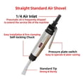 thumbnail image 3 of Z8 Straight Air Shovel Pneumatic Pick Pneumatic Chisel Rust Remover Pneumatic Hammer With 2 Shovel Heads Multi-function ,Easy to Use, 3 of 6