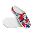 thumbnail image 3 of Disketp Leaves And Flowers Women's Men's Slippers Plush Slip-On House Slipper for Winter Indoor Soft Cushion Non-slip Fluffy Slides Slippers-39/40, 3 of 7