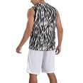 thumbnail image 2 of Sikiie Zebra Basketball Jersey Reversible Men's Mesh Athletic Sports Shirts Training Practice S-4XLLarge, 2 of 6