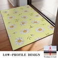 thumbnail image 3 of Lightgreen Daisy Flower White Blooms Pattern Door Rugs,Washable Non Slip Door Mats Indoor,Decorative Door Mats,Entry Mat Indoor for Entrance,Bedroom,Kitchen,Bathroom,20"x32", 3 of 6