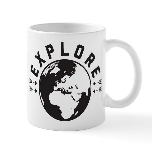 CafePress - Explore - 11 oz Ceramic Mug - Novelty Coffee Tea Cup