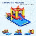 thumbnail image 3 of Tobogán Inflable para Niños Casa Inflable con Soplador 480W Costway 400 cm x 280 cm x 195 cm, 3 of 10