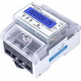 thumbnail image 2 of Medidor eléctrico digital de 5-80 A, consumo de energía: 220/380 V, CA, trifásico, 4 cables, KWh, LCD, medidor intermedio para sistemas., 2 of 5