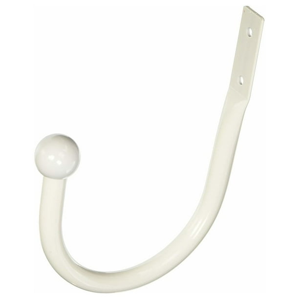 Urbanest Steel Curtain Holdbacks, Glossy White, Single