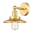 thumbnail image 4 of Innovations Lighting 616-1W-BB-M4-BB Railroad 8" Tall Wall Sconce - Brass, 4 of 7