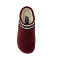 thumbnail image 5 of Clarks Womens Wool Felt Clog Slippers Indoor Outdoor Faux Fur Lined (7 M US, Burgundy), 5 of 5