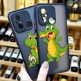 thumbnail image 2 of Funda mate para Redmi A1 K50 K40 GAMING K30 K20 10X 10C 10 9C 9T 9A 9 8 7 PRO 4G 5G Funda Coque Shell lindo cocodrilo de dibujos animados, 2 of 5